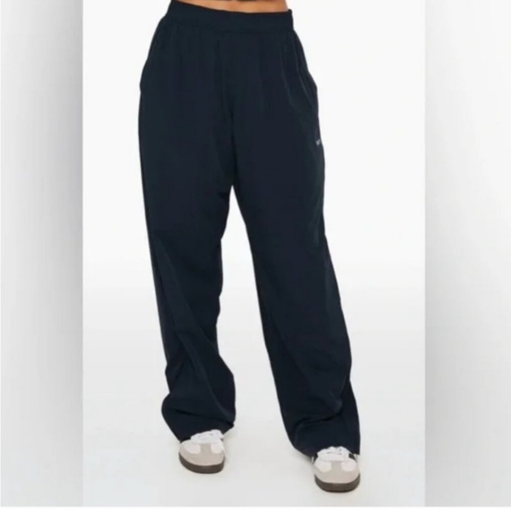 Set Active Black Nylon Pants